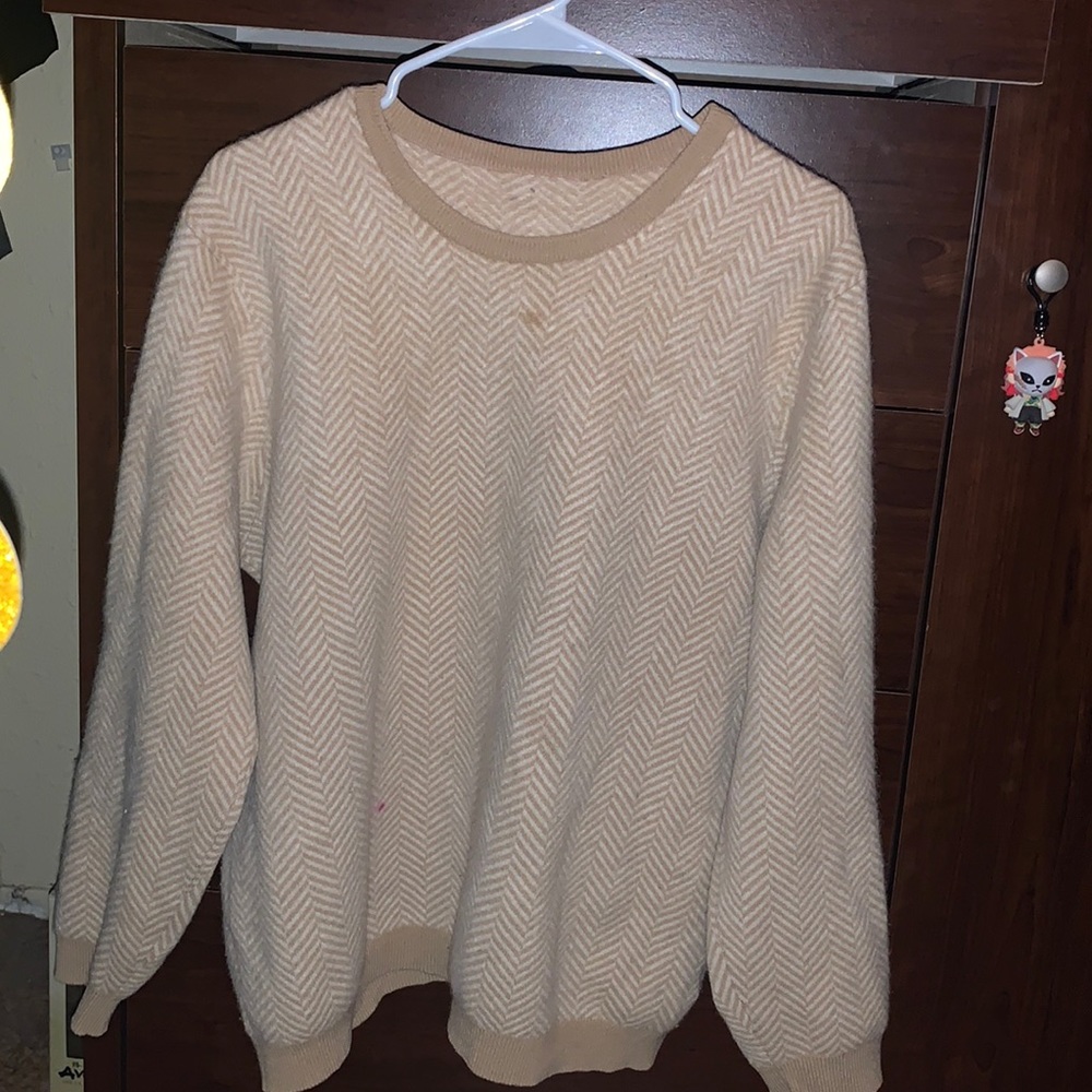 Wool Herringbone Sweater